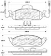 Stoptech 309.07600 | StopTech Sport Brake Pads Mercedes-Benz ML320, Front; 1998-2003 Alternate Image 2