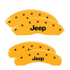 MGP 42007SJEPYL | 4 Caliper Covers Engraved Front & Rear JEEP Yellow finish black ch; 2012-2012 Alternate Image 7