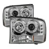 SPYDER 5010360 | Spyder Ford Excursion 1PC Dual Halo LED ( Replaceable LEDs ) Projector Headlights G2 Version - Chrome - (PRO-YD-FF25099-1P-G2-C); 2000-2004 Alternate Image 3