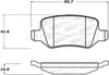 Stoptech 308.13580 | StopTech Street Brake Pads Mercedes-Benz A190, Rear; 2001-2005 Alternate Image 1