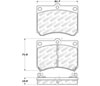 Stoptech 305.04730 | StopTech Street Select Brake Pads Mazda Protege Front Caliper Cast# 22-14, Front; 1990-1998 Alternate Image 1