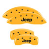 MGP 42003SJEPYL | 4 Caliper Covers Engraved Front & Rear JEEP Yellow finish black ch; 2016-2016 Alternate Image 7