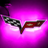 Oracle Lighting 3098-009 | Oracle Chevrolet Corvette C6 Illuminated Emblem - Dual Intensity - Pink; 2005-2010 Alternate Image 1