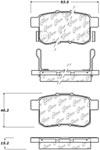 Stoptech 309.14510 | StopTech Sport Brake Pads Acura TSX, Rear; 2011-2014 Alternate Image 1