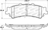 Stoptech 309.07921 | StopTech Sport Brake Pads Cadillac DTS Hearse & Limo, Rear; 2006-2011 Alternate Image 1