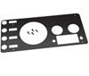 Kentrol 50412 | 76-86 Jeep CJ Gauge Cover - Powdercoat Black; 1976-1986 Alternate Image 1