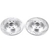 PowerStop jbr936xpr | Power Stop 00-05 Toyota MR2 Spyder Rear Evolution Drilled & Slotted Rotors - Pair; 2000-2005 Alternate Image 2