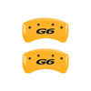 MGP 18025SPG6YL | 4 Caliper Covers Engraved Front Pontiac Rear G6 Yellow Finish Black Char 2007 Pontiac G5; 2007-2009 Alternate Image 6