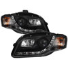 SPYDER 5008572 | Spyder Audi A4 ( Will Not Fit Convertible ) DRL LED Projector Headlights - Black - (PRO-YD-AA405-DRL-BK); 2006-2008 Alternate Image 2