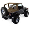 Rampage 769015 | 1997-2002 Jeep Wrangler(TJ) Roll Bar Pad & Cover Kit - Black Denim; 1997-2002 Alternate Image 1