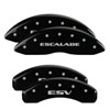 MGP 35015SESVBK | 4 Caliper Covers Engraved Front Escalade Engraved Rear ESV Black finish silver ch; 2007-2020 Alternate Image 7