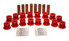 Energy Suspension 3.3189r | 94-06 Hummer H1 Red Front & Rear End Control Arm Bushing Set; 1994-2006 Alternate Image 3