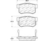 Stoptech 309.05360 | StopTech Sport Brake Pads Acura TL, Rear; 1999-2008 Alternate Image 2