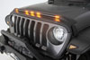 AVS 753156 | 2018-2019 Jeep Wrangler (JL) Aeroskin Low Profile Hood Shield w/ Lights - Black; 2018-2024 Alternate Image 7