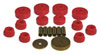 Prothane 18-101 | 79-88 Toyota Truck 4wd Body Mount Kit - Red; 1979-1988 Alternate Image 1