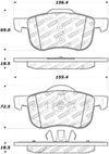 Stoptech 308.07940 | StopTech Street Brake Pads Volvo S60, Front; 2001-2003 Alternate Image 1