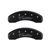 MGP 35013SCADRD | 4 Caliper Covers Engraved Front & Rear Cursive/Cadillac Red finish silver ch; 2009-2019 Alternate Image 3