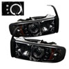 SPYDER 5010100 | Spyder Dodge Ram 2500/3500 1PC Halo LED ( Replaceable LEDs ) Projector Headlights - Smoke - (PRO-YD-DR94-HL-AM-SMC); 1994-2002 Alternate Image 1