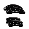 MGP 18031SPXPBK | 4 Caliper Covers Engraved Front Pontiac Engraved Rear GXP Black finish silver ch; 2004-2005 Alternate Image 5