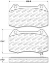 Stoptech 309.09600 | StopTech Sport Brake Pads Nissan 350Z Brembo Brakes, Front; 2003-2008 Alternate Image 2