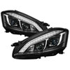 SPYDER 5083890 | Spyder Mercedes Benz W221 S Class Projector Headlights - Xenon/HID Model Only - DRL LED - Black - (PRO-YD-MBW22107-HID-DRL-BK); 2007-2009 Alternate Image 2