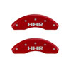 MGP 14230FHHRRD | Front set 2 Caliper Covers Engraved Front HHR Red finish silver ch; 2006-2010 Alternate Image 4