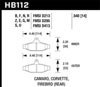 Hawk Performance HB112F.540 | Hawk 84-96 Corvette /88.5-97 Pontiac Firebird HPS Street Rear Brake Pad; 1984-1996 Alternate Image 1