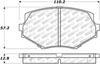 Stoptech 305.06350 | StopTech Street Select Brake Pads Mazda Miata, Front; 1994-2000 Alternate Image 1