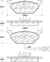 Stoptech 308.07681 | StopTech Street Brake Pads Volkswagen Beetle Cabrio, Front; 2010-2011 Alternate Image 2