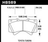 Hawk Performance HB589P.704 | Hawk 08-10 Toyota Land Cruiser / 07-10 Tundra Super Duty Street Front Brake Pads; 2008-2010 Alternate Image 2