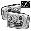 SPYDER 5010551 | Spyder Ford F250/350/450 Super Duty Halo LED ( Replaceable LEDs ) Projector Headlights - Chrome - (PRO-YD-FS05-HL-C); 2005-2007 Alternate Image 2