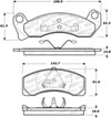 Stoptech 308.04990 | StopTech Street Brake Pads Mercury Grand Marquis, Front; 1979-1980 Alternate Image 1