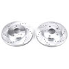 PowerStop jbr714xpr | Power Stop 92-98 Lexus SC300 Front Evolution Drilled & Slotted Rotors - Pair; 1992-1998 Alternate Image 2