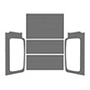 DEI 50603 | 04-06 Jeep Wrangler LJ Unliminted Headliner Complete Kit - Gray; 2004-2006 Alternate Image 1