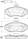 Stoptech 308.04190 | StopTech Street Brake Pads Audi 200 Girling, Front; 1990-1991 Alternate Image 1