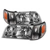 SPYDER 9031038 | Xtune Crown Victoria 98-11 Crystal Headlights w/ Corner Lights Set Chrome HD-JH-CRVI98-SET-C; 1998-2011 Alternate Image 1