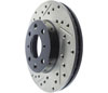 Stoptech 127.40023R | StopTech Honda CRX Sport Drilled/Slotted Rotor, Front Right; 1990-1991 Alternate Image 5