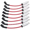 Edelbrock 22716 | Spark Plug Wire Set LS Truck w/ Metal Sleeves 99-15 50 Ohm Resistance Red Wire (Set of 8) Alternate Image 1