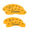 MGP 34015SMGPYL | MGP 4 Caliper Covers Engraved Front & Rear MGP Yellow finish black ch; 2015-2020 Alternate Image 6