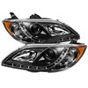 SPYDER 5017451 | Spyder Mazda 3 4Dr Sedan ( Non HID ) ( Non Hatchback ) DRL LED Projector Headlights - Black - (PRO-YD-M304-DRL-BK); 2004-2008 Alternate Image 1