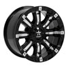 RBP 94r-1790-83-12bp | 94R 17x9.0 6x139.7 BP / 4.5 BS -12mm Offset 108mm CB (Hub Centric) Black w/Chrome Inserts Wheel Alternate Image 1