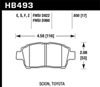 Hawk Performance HB493F.650 | Hawk 04-07 xA/xB / 2000 MR2 Spyder D990 HPS Street Front Brake Pads; 2000-2007 Alternate Image 1