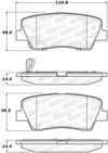 Stoptech 308.12842 | StopTech Street Brake Pads Hyundai Santa Fe XL, Rear; 2013-2015 Alternate Image 2