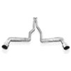 Stainless Works CA11CBL | Chevy Camaro Exhaust 3" Dual Chambered Round with X-Pipe for SW Headers; 2010-2015 Alternate Image 1