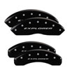 MGP 10041SEXPBK | 4 Caliper Covers Engraved Front & Rear Explorer/2011 Black Finish Silver Char 2010 Ford Explorer; 2010-2010 Alternate Image 2