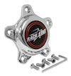 Race Star 615-5095-1 | 5 Lug Cap Tall Plastic Chrome (incl. Medallion & Screws) Alternate Image 1