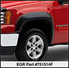 EGR 751514f | 07-13 GMC Sierra LD Rugged Look Fender Flares - Front Pair (751514F); 2007-2013 Alternate Image 3