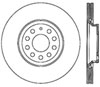 Stoptech 127.33113L | StopTech Volkswagen Golf Sport Drilled/Slotted Rotor, Rear Left; 2012-2017 Alternate Image 2