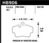 Hawk Performance HB906Z.634 | Hawk 02-10 Porsche 911 Performance Ceramic Street Rear Brake Pads; 2002-2010 Alternate Image 2