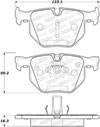 Stoptech 308.10420 | StopTech Street Brake Pads BMW X6 sDrive35i, Rear; 2016-2017 Alternate Image 1